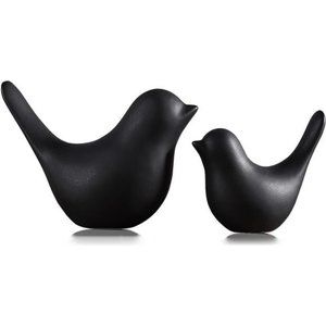Small Animal Statues Home Decor Modern Style Black Decorative Ornaments